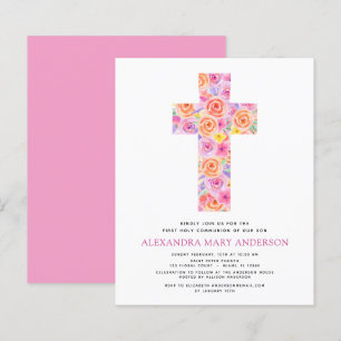 Haushalt Erste Heilige Kommunion Pastel Floral Pin