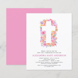 Haushalt Erste Heilige Kommunion Pastel Floral Pin