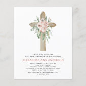 Haushalt Erste Heilige Kommunion Rosa Dusty Rose (Vorderseite)