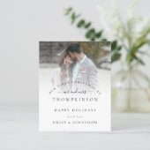 Haushalt Erste Weihnachtskarte von Herrn und Frau  (Stehend Vorderseite)