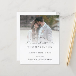 Haushalt Erste Weihnachtskarte von Herrn und Frau 