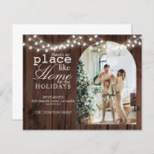 HAUSHALT Es gibt keinen Ort wie Zuhause-Wood-Foto (Vorne/Hinten)