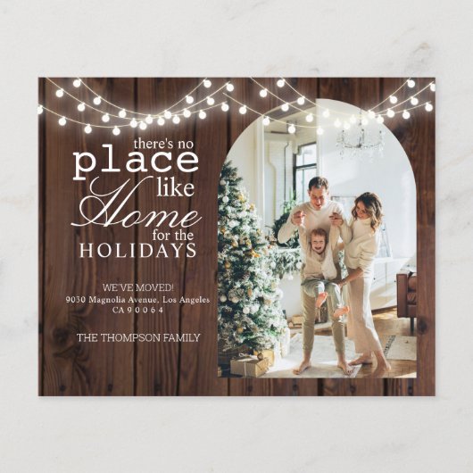 HAUSHALT Es gibt keinen Ort wie Zuhause-Wood-Foto (Vorderseite)