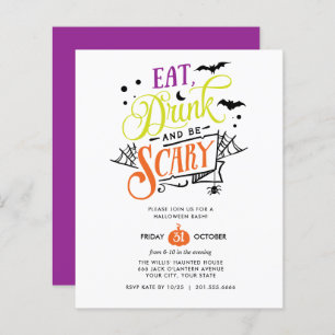 HAUSHALT Essen Drink und Beängstigend Halloween Ba