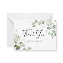 HAUSHALT Eukalyptus Greenerity Wedding Vielen Dank