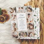 Haushalt | Evergreen Erinnerungen | 10 Foto Weihna<br><div class="desc">Eine elegante und zeitlose Weihnachtskarte. Dieses Design zeigt eine Collage von 10 handverlesenen Fotos, eine Kombination aus sechs Quadrat, zwei Landschaften, und zwei Portrait-Fotos, die um den Kartenrand angeordnet sind. In der Mitte der Karte ist "Frohe Weihnachten" in schicker Schrift-Kalligrafie geschrieben. Unten ist Platz für eine individuelle Urlaubsnachricht. Es gibt...</div>