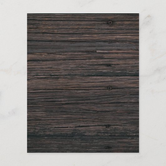 HAUSHALT Fall Rustikale Sonnenblumen Einladung (Rückseite)