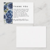 HAUSHALT Floral Modernes Beileid Beerdigung Vielen Mitteilungskarte (Vorne/Hinten)