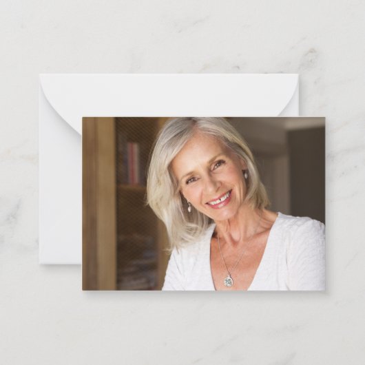 HAUSHALT Foto Eukalyptus Beerdigung Vielen Dank Mitteilungskarte (Rückseite)