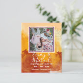 HAUSHALT FOTO Hochzeit SPAREN DIE DATEN Boho Abstr (Stehend Vorderseite)