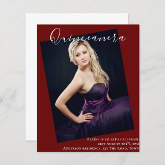 HAUSHALT - FOTO von Quinceanera Einladung zur Ankü