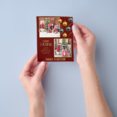 HAUSHALT FOTO Weihnachten Gruß Gold Flyer (Gruppe)