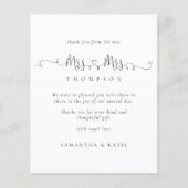 Haushalt Frau Rings Foto Lesbian Wedding Danke (Vorderseite)