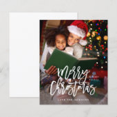 Haushalt Frohe WeihnachtskalligraphieVertikales Fo (Vorne/Hinten)