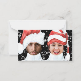 HAUSHALT Funny Foto Personalisiert Weihnachten Mitteilungskarte