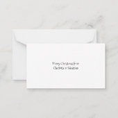 HAUSHALT Funny Foto Personalisiert Weihnachten Mitteilungskarte (Rückseite)