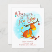 HAUSHALT Funny Oh Hirsch bringen Neues Jahr an (Vorne/Hinten)