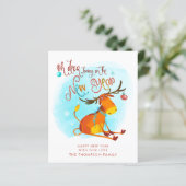 HAUSHALT Funny Oh Hirsch bringen Neues Jahr an (Stehend Vorderseite)