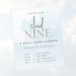 HAUSHALT für die Cloud Nine Bridal Dusche Einladun