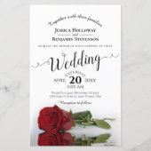 HAUSHALT für Hochzeiten in eleganten Rote Rosen (Vorderseite)