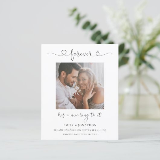 Haushalt für immer hat zu ihm Foto Verlobung (Stehend Vorderseite)