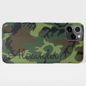 HAUSHALT FÜR personalisierte grüne CAMOUFLAGE Camo iPhone Hülle (Rückseite (Horizontal))