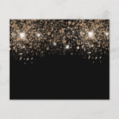 Haushalt für schwarze Glitzer in Quinceanera Save  Flyer (Hinten)