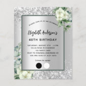 Haushalt für Silberblumen Flyer (Vorne)