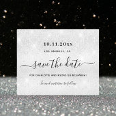 Haushalt für silberne Glitzer in Quinceanera Save  Flyer