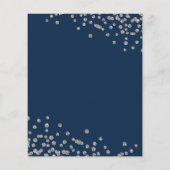 Haushalt Geburtstag Glitzer Confetti Silver Navy (Rückseite)