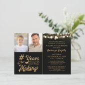 Haushalt Geburtstag im MAKING 2-Foto Einladung (Stehend Vorderseite)