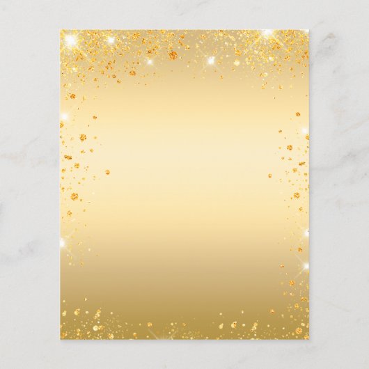 Haushalt Geburtstag Sonnenblume Eukalyptus Gold Gl (Rückseite)