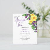 HAUSHALT Gelbe Rosen Violets Boho Blumenstrauß Tee (Stehend Vorderseite)