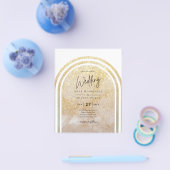 HAUSHALT Glitzer Arch Modern Wedding Flyer (Einzeln)