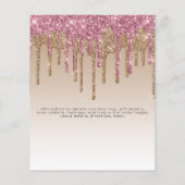 HAUSHALT Glitzer Quinceanera Unicorn Anicorn Flüge Flyer (Hinten)