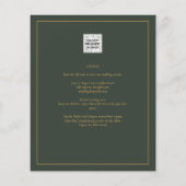 HAUSHALT Gold Text Script Elegante Moderne (Rückseite)