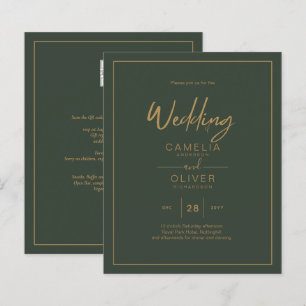 HAUSHALT Gold Text Script Elegante Moderne