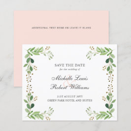 HAUSHALT Grüne Blätter Sommerhochzeit spart das Da