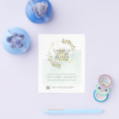 HAUSHALT Grüne FOTO Hochzeit Einladung QR CODE F Flyer (Einzeln)