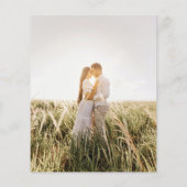 HAUSHALT Grüne FOTO Hochzeit Einladung QR CODE F Flyer (Hinten)