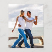 HAUSHALT Grüne FOTO Hochzeit Einladung QR CODE Flyer (Hinten)