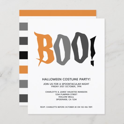 HAUSHALT Halloween Boo Personalisiert Spooktacular (Vorne/Hinten)