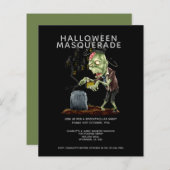HAUSHALT Halloween Masquerade Zombie Brain Grave (Vorne/Hinten)