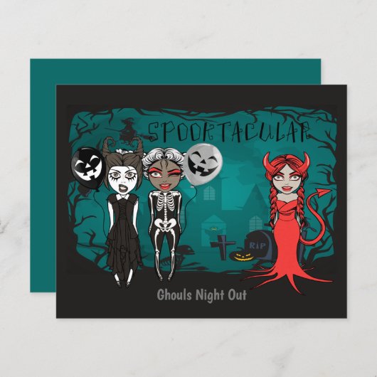 HAUSHALT Halloween Spooktacular Ghoulennacht-Out (Vorne/Hinten)