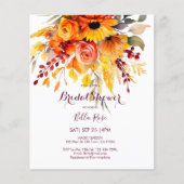Haushalt Herbst Blume Brautparty (Vorderseite)