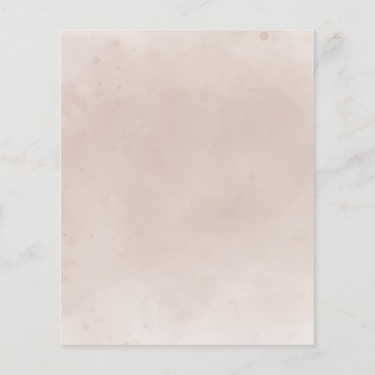 Haushalt Herbst Floral Botanischer Save the Date (Rückseite)