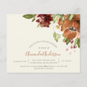 Haushalt Herbst florales Elfenbein Brautparty einl (Vorderseite)