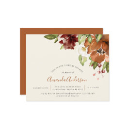 Haushalt Herbst florales Elfenbein Brautparty einl