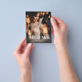 Haushalt Herr & Mrs. Vertical Wedding Ankündigung Flyer (Gruppe)