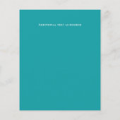 HAUSHALT Hochzeit Einladen Aquamarinen Gold Abstra (Rückseite)